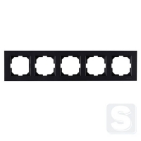 Рамка на 5 постів горизверт. монтаж Arvia Electric KAREN Чорний (20 07 2000 025)